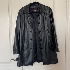 DANIER | 100% genuine leather long coat